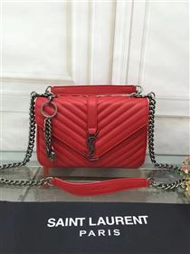 Replica YSL small College shoulder leather red bag 4720 [YSL18a] 22500 : Purse Valley,Designer Replica Handbags,Premium Replica Handbags at PurseValley
