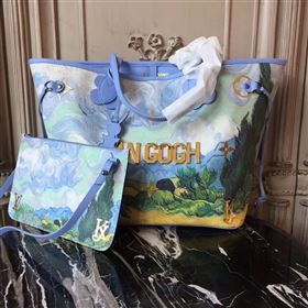 Replica LV Louis Vuitton Neverfull MM Handbag Masters Cabas Bag M43331 Blue 6880 [LV1555] 45900 : Purse Valley,Designer Replica Handbags,Premium Replica Handbags at PurseValley