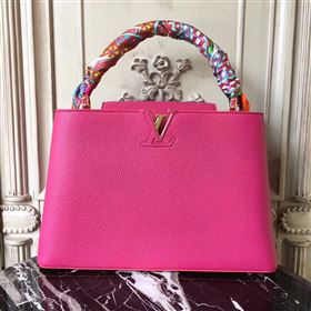 Replica LV Louis Vuitton Capucines MM Bag Real Leather Tote Handbag M95508 Rose 6840 [LV1515] 49900 : Purse Valley,Designer Replica Handbags,Premium Replica Handbags at PurseValley