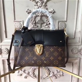 Replica LV Louis Vuitton One handle Handbag Monogram Leather Shoulder Bag Black M43125 6806 [LV1481] 32900 : Purse Valley,Designer Replica Handbags,Premium Replica Handbags at PurseValley