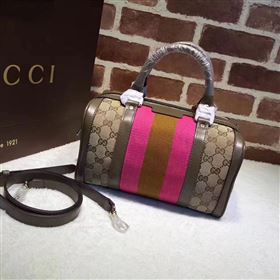 Replica Gucci GG boston handbag gray red v bag 6370 [GG124a] 21500 : Purse Valley,Designer Replica Handbags,Premium Replica Handbags at PurseValley