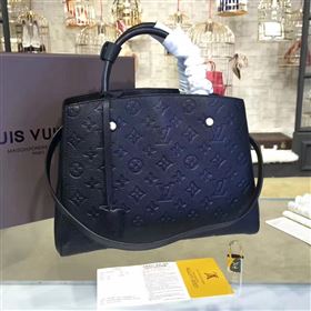 Replica LV Louis Vuitton Montaigne Handbag Monogram Real Leather Tote Bag Black M41048 6791 [LV1466] 39900 : Purse Valley,Designer Replica Handbags,Premium Replica Handbags at PurseValley