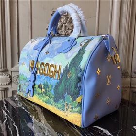 Replica LV Louis Vuitton Speedy 30 Handbag Masters Tote Bag M43314 Blue 6881 [LV1556] 45900 : Purse Valley,Designer Replica Handbags,Premium Replica Handbags at PurseValley