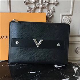 Replica LV Louis Vuitton Twist Pochette Essential V Clutch Handbag M62092 Epi Leather Bag Black 6637 [LV1312] 19900 : Purse Valley,Designer Replica Handbags,Premium Replica Handbags at PurseVa