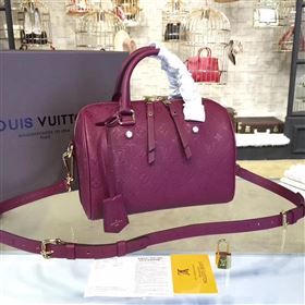 Replica M40792 LV Louis Vuitton Speedy 30 25 Bag Monogram Real Leather Handbag Maroon 6746 [LV1421] 39900 : Purse Valley,Designer Replica Handbags,Premium Replica Handbags at PurseValley