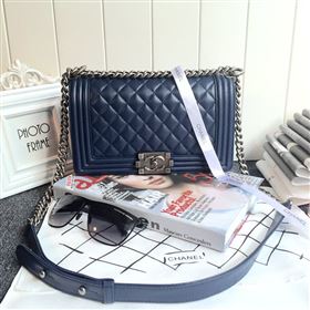 Replica Chanel 67086 leather medium le boy handbag blue bag 5629 [chanel17a] 18500 : Purse Valley,Designer Replica Handbags,Premium Replica Handbags at PurseValley