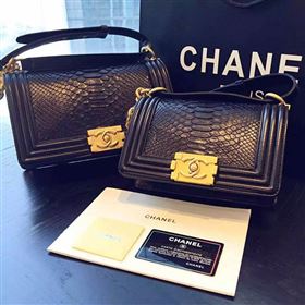 Replica Chanel A66094 python leather small le boy handbag black bag 5853 [chanel263a] 36000 : Purse Valley,Designer Replica Handbags,Premium Replica Handbags at PurseValley