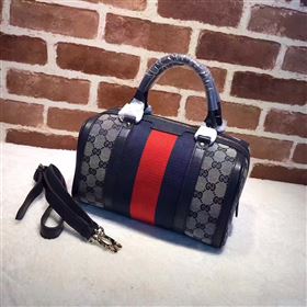 Replica Gucci GG boston handbag gray red navy bag 6371 [GG125a] 21500 : Purse Valley,Designer Replica Handbags,Premium Replica Handbags at PurseValley