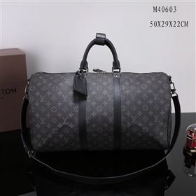 Replica Men LV Louis Vuitton M40603 Keepall 50 Handbag Monogram Travelling Bag Gray [LV1202] 33900 : Purse Valley,Designer Replica Handbags,Premium Replica Handbags at PurseValley