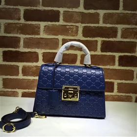 Replica Gucci large blue padlock handle top bag 6428 [GG182a] 28000 : Purse Valley,Designer Replica Handbags,Premium Replica Handbags at PurseValley
