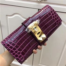 Replica Hermes large crocodile clutch wine bag 5072 [hermes74a] 25000 : Purse Valley,Designer Replica Handbags,Premium Replica Handbags at PurseValley