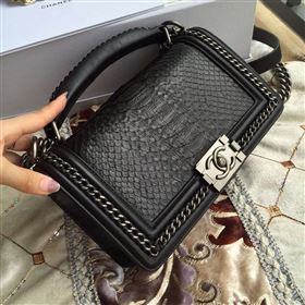 Replica Chanel A67086 python leather le boy handbag black bag 6056 [chanel466a] 50500 : Purse Valley,Designer Replica Handbags,Premium Replica Handbags at PurseValley