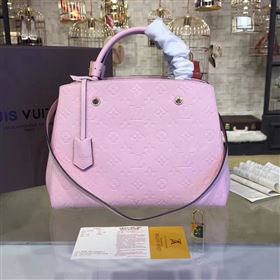 Replica LV Louis Vuitton Montaigne Handbag Monogram Real Leather Tote Bag Light Pink M41048 6787 [LV1462] 39900 : Purse Valley,Designer Replica Handbags,Premium Replica Handbags at PurseValley