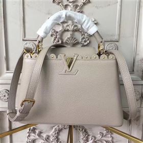 Replica Louis Vuitton LV Capucines PM Handbag Real Leather Shoulder Bag Khaki M54565 6960 [LV1635] 49900 : Purse Valley,Designer Replica Handbags,Premium Replica Handbags at PurseValley