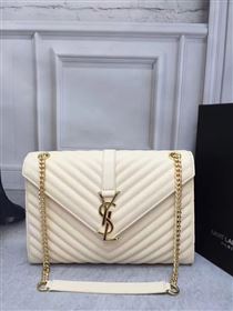 Replica YSL large cream shoulder College bag 4765 [YSL64a] 22500 : Purse Valley,Designer Replica Handbags,Premium Replica Handbags at PurseValley