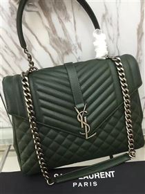 Replica YSL new large College green dark bag 4779 [YSL78a] 24000 : Purse Valley,Designer Replica Handbags,Premium Replica Handbags at PurseValley
