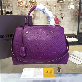 Replica LV Louis Vuitton Montaigne Handbag Monogram Real Leather Tote Bag Violet M41048 6792 [LV1467] 39900 : Purse Valley,Designer Replica Handbags,Premium Replica Handbags at PurseValley