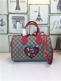 Replica Gucci small boston red gray bag 6613 [GG367a] 21500 : Purse Valley,Designer Replica Handbags,Premium Replica Handbags at PurseValley