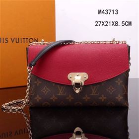 Replica LV Louis Vuitton M43713 Saint Placide Monogram Handbag Leather Bag Red [LV1011] 29900 : Purse Valley,Designer Replica Handbags,Premium Replica Handbags at PurseValley