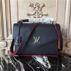 Replica M54849 LV Louis Vuitton My Lockme Bag Twist Real leather Handbag Navy 6726 [LV1401] 38900 : Purse Valley,Designer Replica Handbags,Premium Replica Handbags at PurseValley
