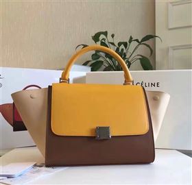 Replica Celine tri colors tan Trapeze yellow bag 4484 [celine17a] 50500 : Purse Valley,Designer Replica Handbags,Premium Replica Handbags at PurseValley