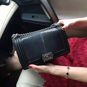 Replica Chanel A67086 pearl leather le boy handbag black bag 5938 [chanel348a] 50500 : Purse Valley,Designer Replica Handbags,Premium Replica Handbags at PurseValley