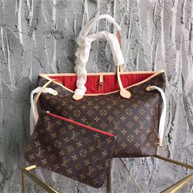 Replica LV Louis Vuitton Neverfull MM Handbag 32cm Monogram Cabas Bag M41177 Red 6861 [LV1536] 25900 : Purse Valley,Designer Replica Handbags,Premium Replica Handbags at PurseValley