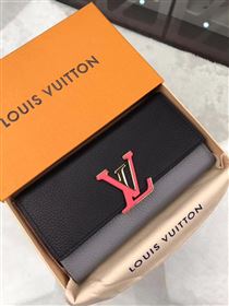 Replica replica Louis Vuitton LV Capucines Wallet Real Leather Purse Bag Black&Gray M62128 [lvwallet188] 16900 : Purse Valley,Designer Replica Handbags,Premium Replica Handbags at PurseValley