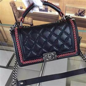 Replica Chanel A67086 lambskin medium chain le boy handbag black bag 5910 [chanel320a] 36000 : Purse Valley,Designer Replica Handbags,Premium Replica Handbags at PurseValley