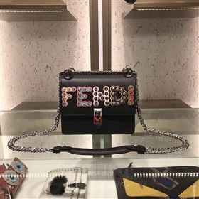 Replica Fendi Calfskin Leather Shoulder Bag 8111 Black [8111 20180111] 36900 : Purse Valley,Designer Replica Handbags,Premium Replica Handbags at PurseValley