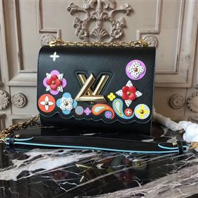 Replica LV Louis Vuitton Twist MM Bag Monogram Chain Epi Leather Handbag M50282 Black 6876 [LV1551] 39900 : Purse Valley,Designer Replica Handbags,Premium Replica Handbags at PurseValley