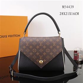 Replica LV Louis Vuitton Monogram Double V Handbag M54439 Leather Shoulder Bag Black [LV1060] 38900 : Purse Valley,Designer Replica Handbags,Premium Replica Handbags at PurseValley