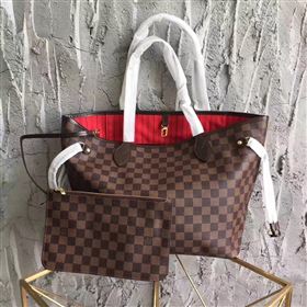 Replica LV Louis Vuitton Neverfull MM Handbag 32cm Damier Cabas Bag N41358 Coffee 6867 [LV1542] 25900 : Purse Valley,Designer Replica Handbags,Premium Replica Handbags at PurseValley