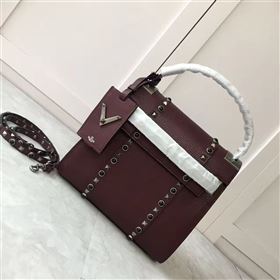 Replica Valentino wine tote shoulder bag 4985 [VALENTINO112a] 34500 : Purse Valley,Designer Replica Handbags,Premium Replica Handbags at PurseValley