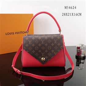 Replica LV Louis Vuitton Monogram Double V Handbag M54624 Leather Shoulder Bag Red [LV1059] 38900 : Purse Valley,Designer Replica Handbags,Premium Replica Handbags at PurseValley