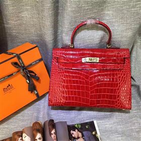 Replica Hermes crocodile red Kelly bags 5239 [hermes318a] 29500 : Purse Valley,Designer Replica Handbags,Premium Replica Handbags at PurseValley