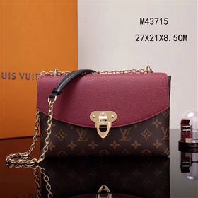 Replica LV Louis Vuitton M43715 Saint Placide Monogram Handbag Leather Bag Maroon [LV1013] 29900 : Purse Valley,Designer Replica Handbags,Premium Replica Handbags at PurseValley