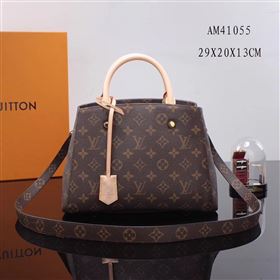 Replica LV Louis Vuitton Monogram Montaigne BB Handbag M41055 Bag Brown [LV1096] 29900 : Purse Valley,Designer Replica Handbags,Premium Replica Handbags at PurseValley