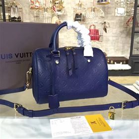 Replica M40792 LV Louis Vuitton Speedy 30 25 Bag Monogram Real Leather Handbag Navy 6745 [LV1420] 39900 : Purse Valley,Designer Replica Handbags,Premium Replica Handbags at PurseValley