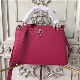 Replica Louis Vuitton LV Capucines BB Handbag Real Leather Shoulder Bag Rose M54419 6957 [LV1632] 49900 : Purse Valley,Designer Replica Handbags,Premium Replica Handbags at PurseValley