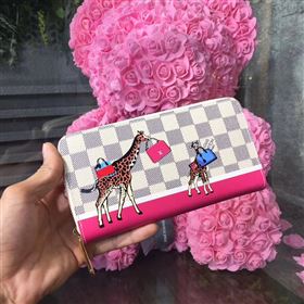 Replica N60058 LV Louis Vuitton Zippy Wallet Purse Damier Giraffe Bag White 6888 [LV1563] 16900 : Purse Valley,Designer Replica Handbags,Premium Replica Handbags at PurseValley