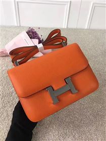 Replica Hermes Constance top orange leather bag 5099 [hermes117a] 34500 : Purse Valley,Designer Replica Handbags,Premium Replica Handbags at PurseValley