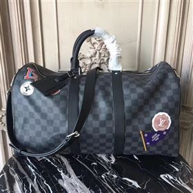 Replica Louis Vuitton Men LV Keepall 45 Travelling Bag Damier League Handbag Gray N41057 7031 [LV1706] 35900 : Purse Valley,Designer Replica Handbags,Premium Replica Handbags at PurseValley