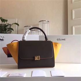 Replica Celine tri colors black v Trapeze yellow bag 4491 [celine24a] 50500 : Purse Valley,Designer Replica Handbags,Premium Replica Handbags at PurseValley