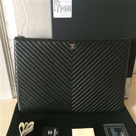 Replica Chanel A82254 deerskin large clutch handbag black bag 6033 [chanel443a] 22500 : Purse Valley,Designer Replica Handbags,Premium Replica Handbags at PurseValley