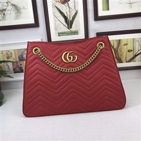 Replica Gucci GG Marmont Medium Matelasse Shoulder Bag 453569 Red [453569 20180101] 30900 : Purse Valley,Designer Replica Handbags,Premium Replica Handbags at PurseValley