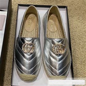 Replica Gucci Chevron Lambskin Espadrille with Double Crystal G Silver 2019 HANB 9061269 [fab 57991 190615] 9600 : Purse Valley,Designer Replica Handbags,Premium Replica Handbags at PurseValle