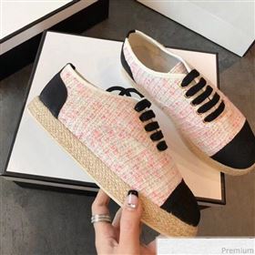 Replica Chanel Tweed Lace Up Espadrilles Sneakers G34424 PinkBlack 2018 EM 9030938 [fab 53284 190417] 11800 : Purse Valley,Designer Replica Handbags,Premium Replica Handbags at PurseValley