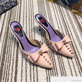 Replica Gucci Leather Spikes Heel Mules with Bow Pink 2019 DLY 9031128 [fab 53325 190417] 11800 : Purse Valley,Designer Replica Handbags,Premium Replica Handbags at PurseValley