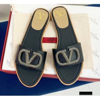 Replica Valentino VLogo Signature Slide Sandals BlackCrystals 2021 keer 21011405 [79369 eb] 10800 : Purse Valley,Designer Replica Handbags,Premium Replica Handbags at PurseValley